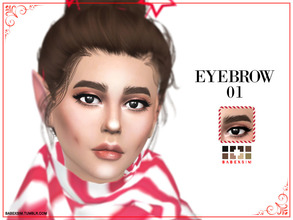Sims 4 — BXS - Eyebrows 01 by venus-allure — These are my first brows I ever created! I hope you guys enjoy them!. They