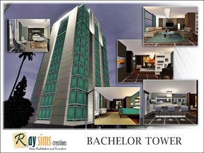Sims 3 — Bachelor Tower by Ray_Sims — Bachelor Tower located beside Bridgeport Aquarius (dance club). The interior and