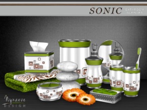 Sims 4 — Sonic Bathroom Supplies by NynaeveDesign — Complete the look of your sim's bathroom and create a sense of