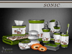 Sims 3 — Sonic Bathroom Supplies by NynaeveDesign — Complete the look of your sim's bathroom and create a sense of
