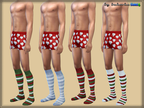 Sims 4 — Santa's Socks by bukovka — Socks Santa Claus. 4 types of staining. Merry Christmas!