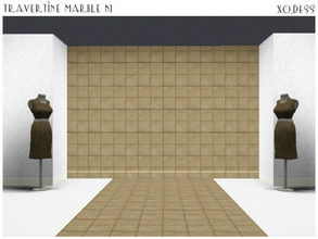 Sims 3 — Travertine Marble - N1 by Xodess — This texture is part of the - TRAVERTINE TILE SET - N1. How to find them in