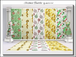 Sims 3 — Christmas Baubles_marcorse by marcorse — Five selected patterns for the festive season. All are found in Themed.