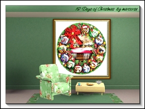 Sims 3 — 12 Days of Christmas_marcorse by marcorse — Collage representing the 12 Days of Christmas. Mesh created by