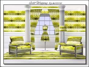 Sims 3 — Gold Wrapping_marcorse by marcorse — Abstract pattern: Christmas wrapping paper in gold tones