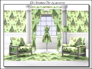 Sims 3 — Oh Christmas Tree_marcorse by marcorse — Themed pattern: traditinal Christmas tree, gifts and ornaments in green