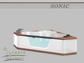Sims 4 — Sonic Bathtub by NynaeveDesign — Sonic Bathroom - Bathtub Located in Plumbing - Tubs Price: 1500 Tiles: 2x2