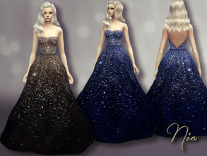 Sims 4 — Olivia Wilde's Sequined Gown by Nia — Olivia Wilde's Sequined Gown *Everyday ( for the fancy sims :) ), Formal,