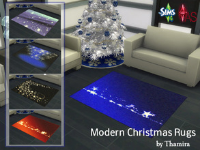 Sims 4 — Modern Christmas Rugs Set by Thamira — Rugs with modern festive design Hope you like it