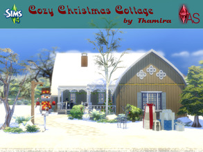 Sims 4 — Cozy Christmas Cottage by Thamira — Cozy festively decorated cottage for 2 Sims The cottage is perfect to