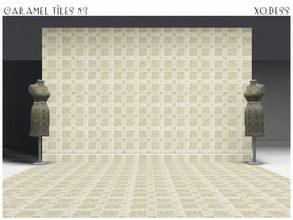 Sims 3 — Dess_Caramel Tiles_N3 by Xodess — This texture is part of the - Dess_CARAMEL - set. How to find them in game: