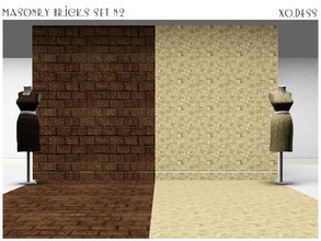 Sims 3 — Dess_Masonry V1. by Xodess — This set consists of two Masonry patterns... the continuation to my - Masonry Stone