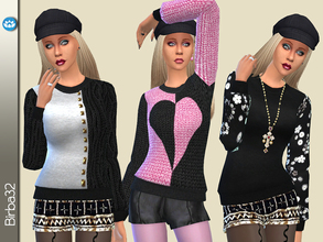 Sims 4 — Big Sweaters by Birba32 — A dash of style in a casual sweater is never wrong. A warm embrace in six different