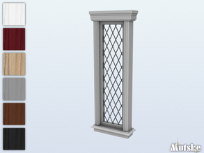 Sims 4 — Sir Cunningham Window Tall 1x1 by Mutske — Part of Sir Cunningham Window and Door Collection. Made by