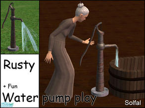 Sims 2 — Water Pump Play Rusty by solfal — Adults, teens and children will be able to turn on the water, toddlers will