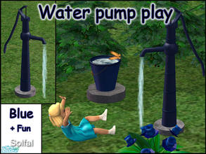 Sims 2 — Water Pump Play Blue by solfal — Adults, teens and children will be able to turn on the water, toddlers will