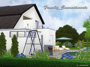 Sims 3 — Family_Commitments by matomibotaki — Funktional and also cozy. A suburban house with family commitments to live