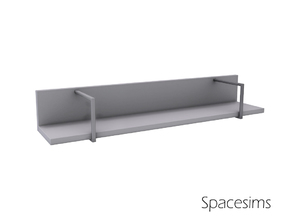Sims 4 — Luna teen room - Wall shelf by spacesims — This wall shelf is a modern artistic touch to your Sim's bedroom.