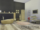 Sims 4 — Freya Bathroom by Angela — Freya Bathroom. A new wooden finished modern bathroom matching the other Freya sets.