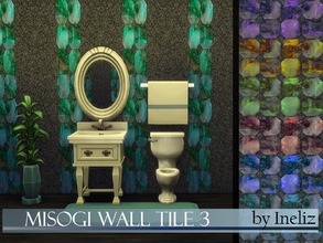 Sims 4 — Misogi Wall Tile 3 by Ineliz — A set of bathroom wall tiles in 7 colors. Happy simming!