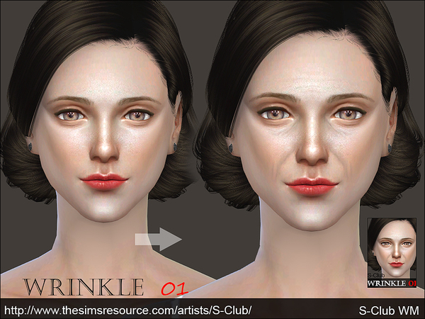 Sims 4 — S-Club WM ts4 Wrinkle 01 by S-Club — Wrinkle for male and female, make the sims more detail, hope you like :D,