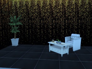 Sims 4 — Black Wall with golden Glitter by Nevaraniel — This is my first Wall i've made. It is an nice black wall with