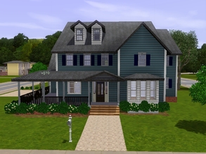 Sims 3 — 701 Cicada Street by burnttoast24 — Farmhouse with 3 reception rooms, kitchen, 5 bedrooms, 5 bathrooms, 1 car
