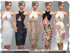 Sims 4 — Cassandra Dress V2 by Devilicious — RECOLORS ONLY - PLEASE DOWNLOAD THE MESH HERE