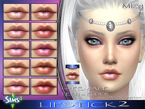 Sims 4 — Lipstick2 for Female by Mia8 by mia84 — Lipstick for Female 10 color Teen to Elder