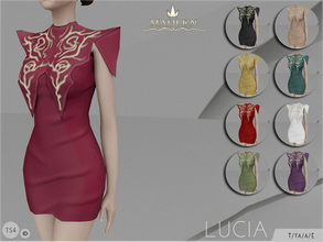 Sims 4 — Madlen Lucia Dress by MJ95 — Be the star of every party with this gorgeous new dress! For those with a style