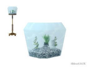 Sims 4 — Art Deco Office - Fishbowl by ShinoKCR — Glass matching the Art Deco Theme find the Stand in Endtables or beside