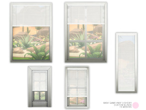 Sims 4 — Custom Blinds Short Set by DOT — Custom Blinds Short. Contemporary and Traditional Cordless Two Tone Blinds,