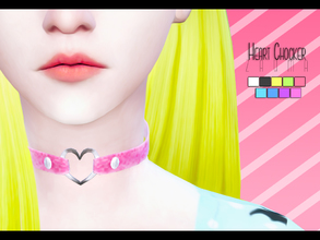 Sims 4 — Yume - Heart choker by Zauma — Hello! This is a new S4 mesh, converted by me from S3, sims 3 verion you can find