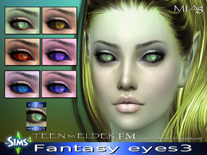 Sims 4 — Fantasy eyes3 by Mia8 by mia84 — Fantasy lenses for men and women. 6 color Teen to Elder