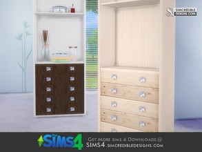 Sims 4 — Madeira dresser by SIMcredible! — by SIMcredibledesigns.com available at TSR __________________ * 2 colors
