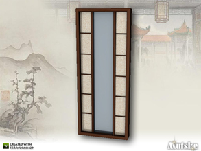 Sims 4 — Tokyo Middle Window with Side 1x1 by Mutske — Asian style window. Made by Mutske@TSR. 
