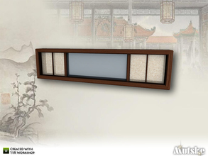 Sims 4 — Tokyo Privat Window 2x1 by Mutske — Asian style window. Made by Mutske@TSR. 