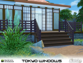 Sims 4 — Tokyo Windows by Mutske — This Tokyo set was a request I couldn't refuse!! The set contains 16 windows and will