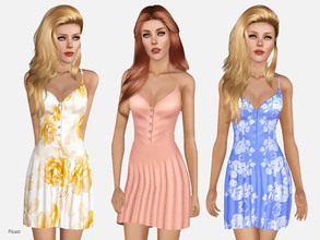 Sims 3 — Sundress -04 by pizazz — A great sundress made of soft cotton. It's comfortable and beautiful all in one.