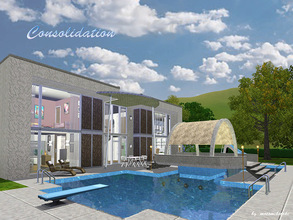 Sims 3 — Consolidation by matomibotaki — A consolidation fo modern and classy elements with straight architectual style.