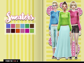 Sims 4 — [TS4]_PikooFemTop17 - Spa Day needed by pikoo — Sweaters for your female sims 4 resident. Hope you guys love it.