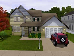 Sims 3 — 2964 Maple Drive by burnttoast24 — Suburban home with open plan kitchen, dining, living room, study. 4 bedrooms,