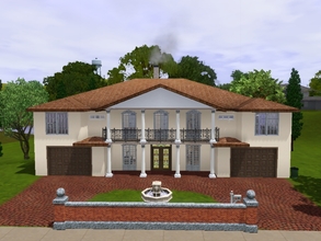Sims 3 — 908 Kings Street by burnttoast24 — Tuscan home with open plan formal living and dining room. Additional living