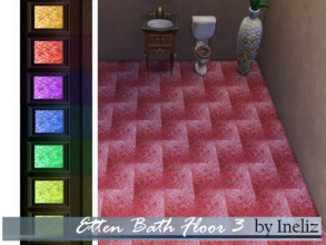 Sims 4 — Etten Bath Floor 3 by Ineliz — Bathroom linoleum in 6 colors. 