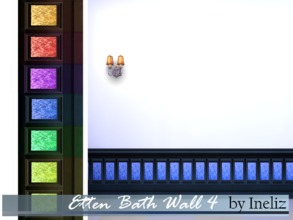 Sims 4 — Etten Bath Wall 4 by Ineliz — Bathroom walls in 6 colors. Located in tile section. 