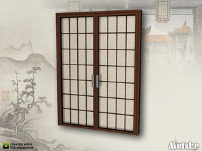 Sims 4 — Tokyo Door 2x1 by Mutske — Asian style door. Made by Mutske@TSR. 