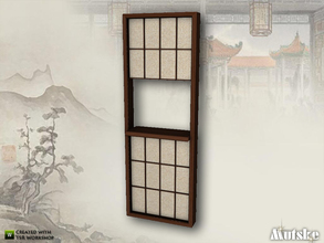 Sims 4 — Tokyo Large Window Fake Wall 1x1 by Mutske — Asian style window. Made by Mutske@TSR. 