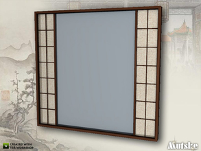 Sims 4 — Tokyo Large Window 3x1 by Mutske — Asian style window. Made by Mutske@TSR. 