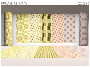 Sims 3 — Cubical Retro SET. by Xodess — This set consists of five lovely textures/patterns... How to find them in game: