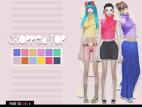 Sims 4 — [TS4]_PikooFemTop21 by pikoo — Tank top for your female sims 4 resident. Hope you guys love it. Please dont